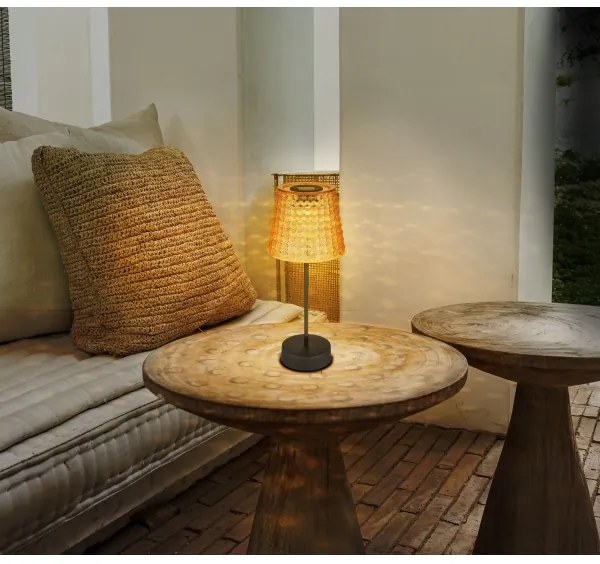 SET 2x corp de iluminat LED solar Globo 36634-2A SOLAR LED/0,06W/3V IP44 portocaliu