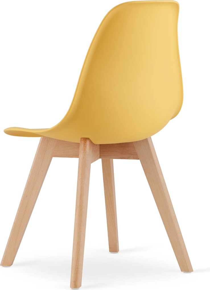 OFERTA Scaun mustar KITO cu picioare de fag II. calitate