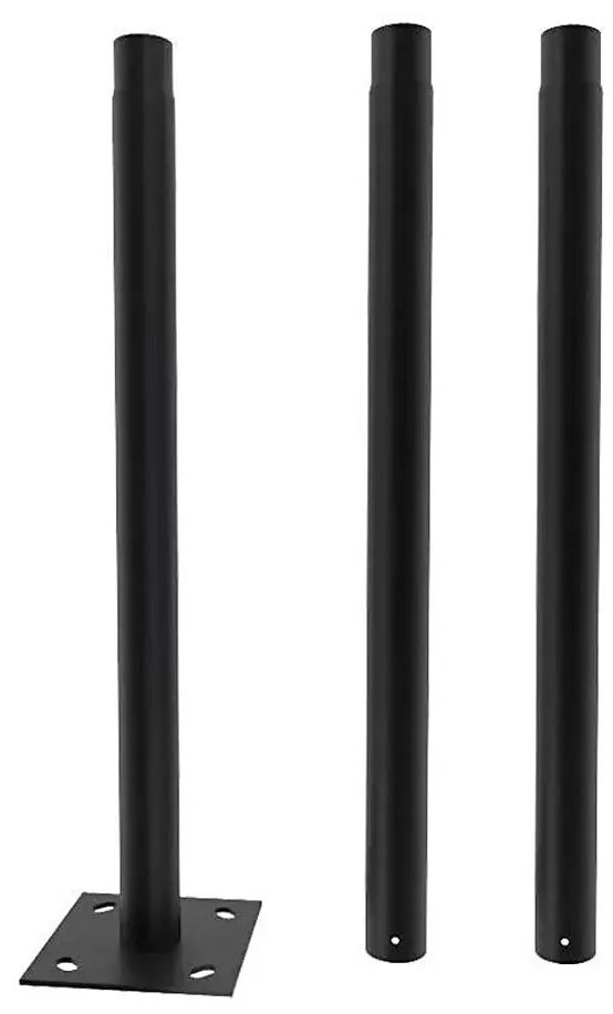 Bară metalică cu suport pentru lampă solară 3 m