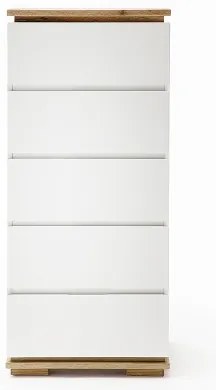 Comodă ARVI albă/stejar