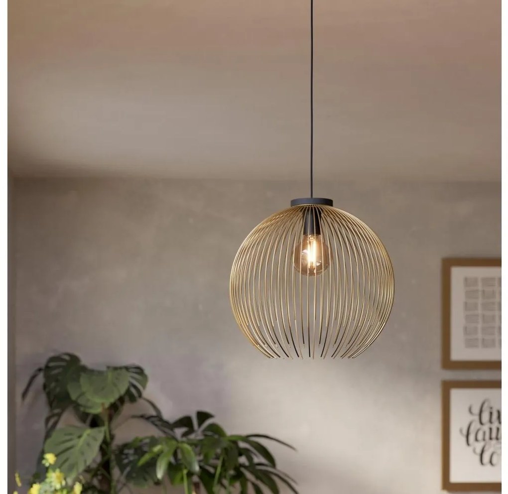 Lustră pe cablu Eglo 901003 VENEZUELA 1xE27/40W/230V auriu