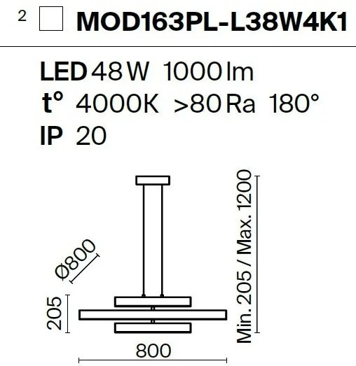 Lustra LED suspendata design modern Origami alb
