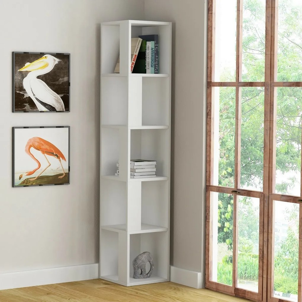 Bibliotecă Piano White