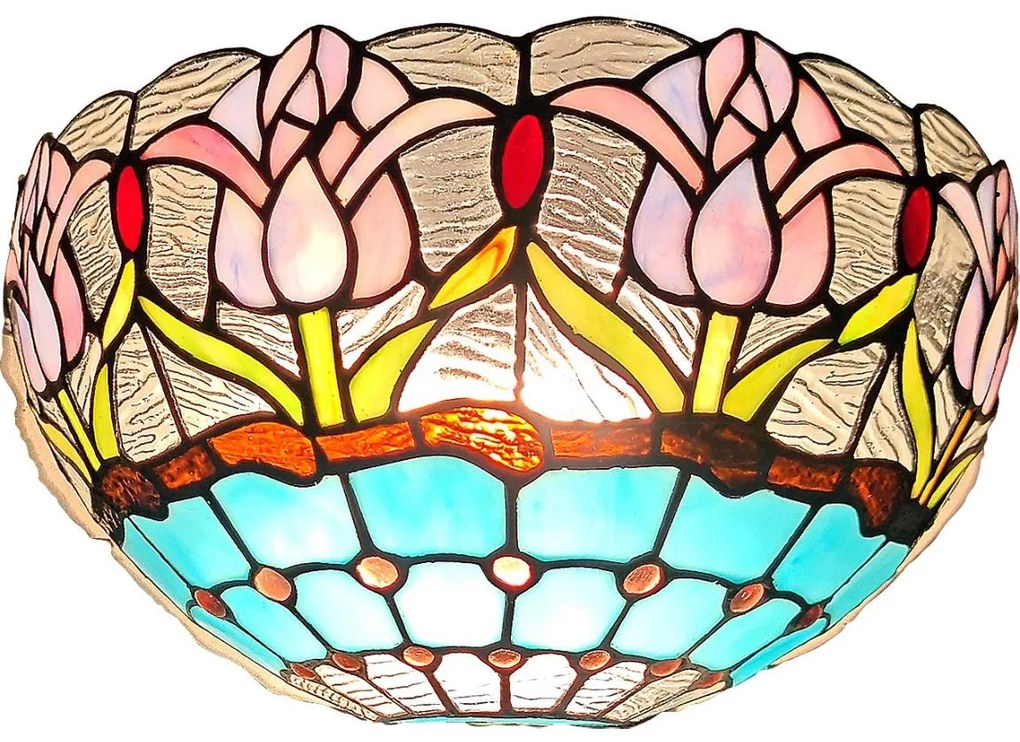 Brilagi - Aplica de perete Tiffany LORAS cu vitralii 1xE14/40W/230V