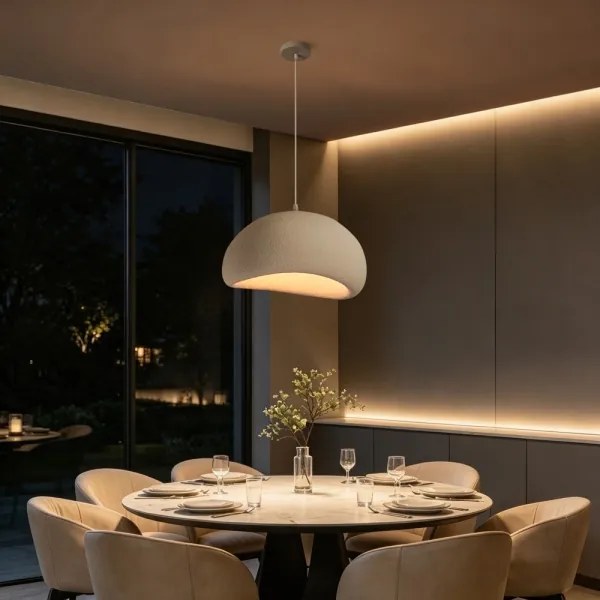 BRILAGI - Lampă suspendată pe cablu WABI SABI 1xE27/60W/230V Ø 50 cm albă
