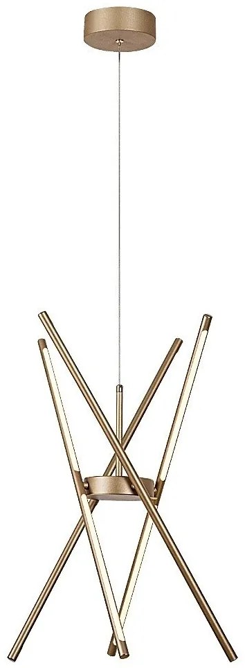 Lustra LED suspendata stil minimalist Henli2 auriu