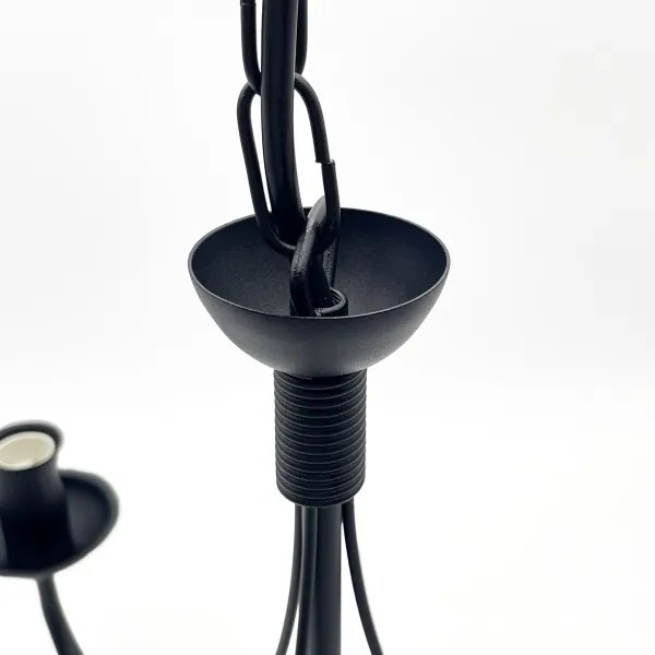 Candelabru pe lanț ANTON 3xE14/15W/230V negru