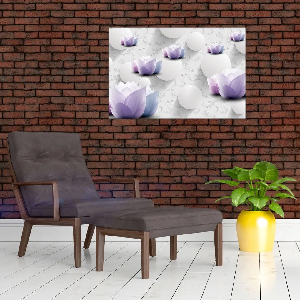 Tablou cu flori (90x60 cm)