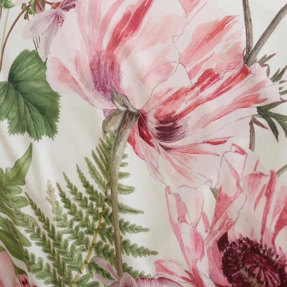 Lenjerie de pat din bumbac pentru pat de o persoană 135x200 cm Serenity Garden – RHS