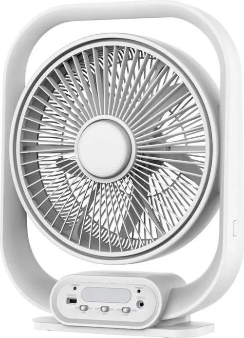 Lampă de birou LED cu ventilator LED/2W/230V albă