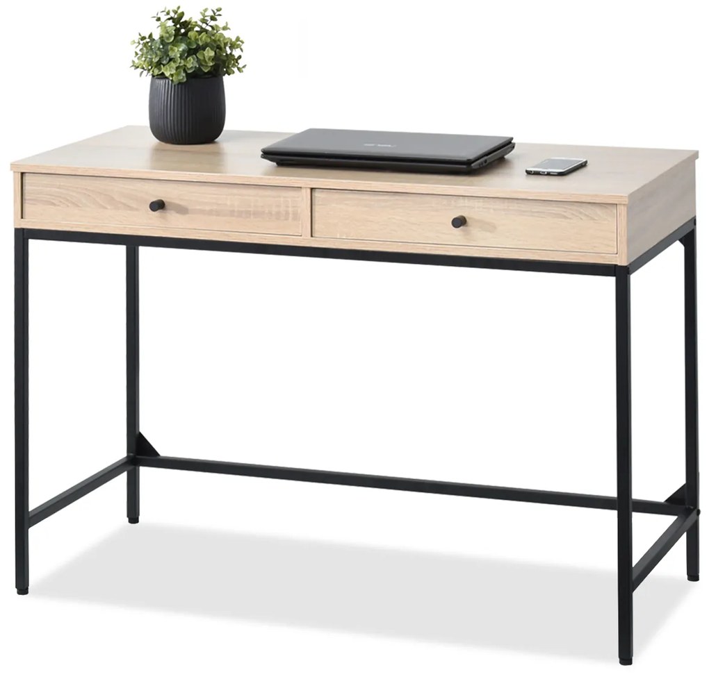 Masă PC Kaplan (stejar + negru). 1109769