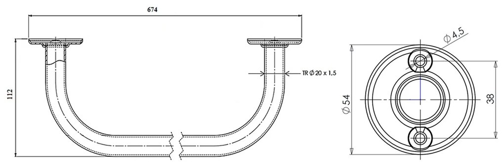 AQUALINE 8011 uscător-suport pentru prosoape 60cm, alb