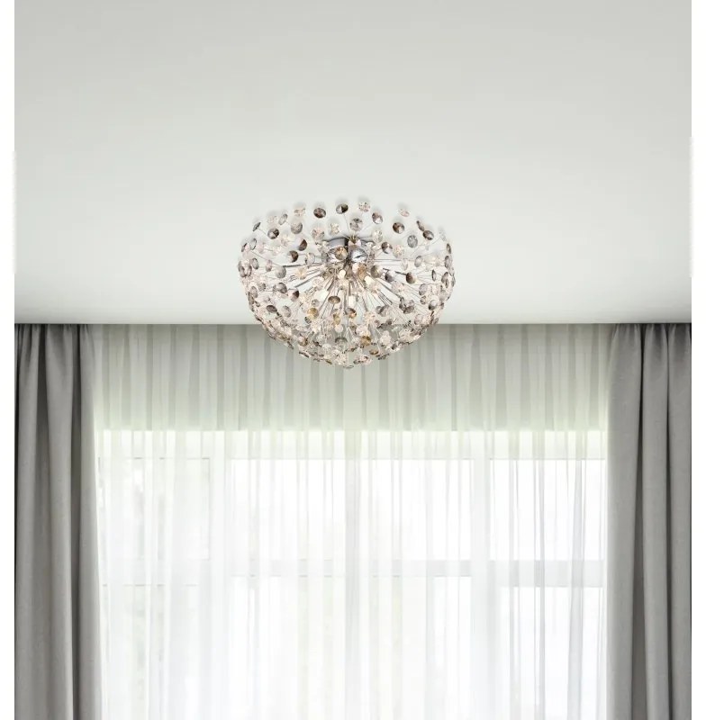 Lustra aplicata design elegant KATRINA 60cm crom 64135D1C GL