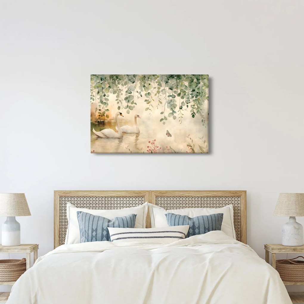 Tablou - Lac, acvariu (90x60 cm)