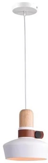 Pendul design modern Merden alb mat 20cm
