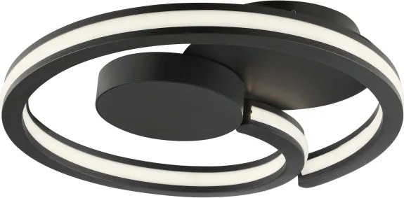 Brilliant - Plafonieră LED REVOLA, 33W, 230V, Ø 40 cm, neagră