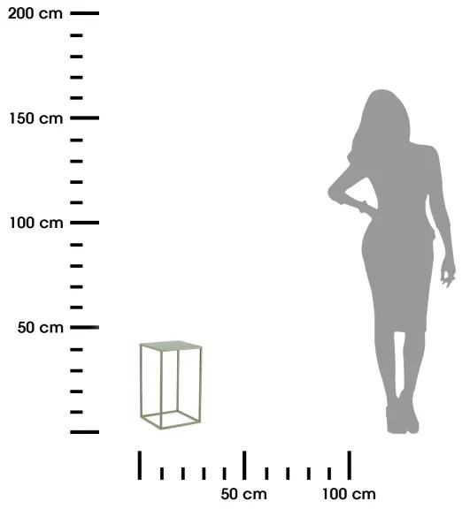 Suport de flori 40x24 cm verde închis