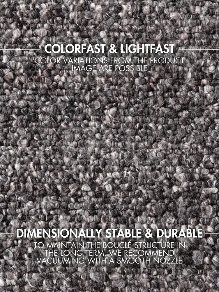 Covor tip traversă gri închis țesut manual din material bouclé 80x200 cm Notting Hill Portobello – Ted Baker