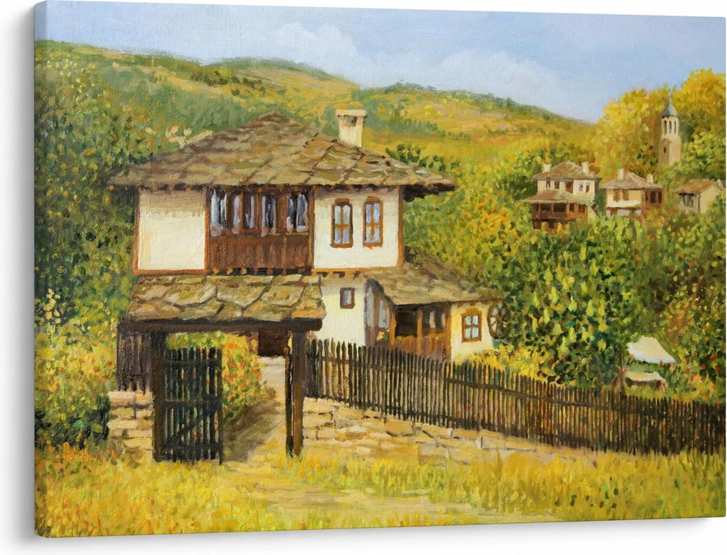 Tablou - Cabane în timpul verii (70x50 cm)