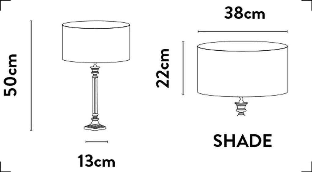 Veioza/Lampa de masa design lux elegant Belle crom/taupe