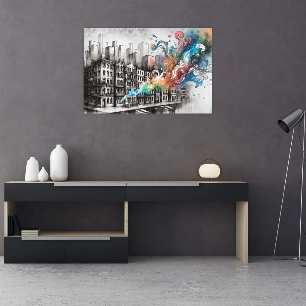 Tablou - Viața industrială (90x60 cm)