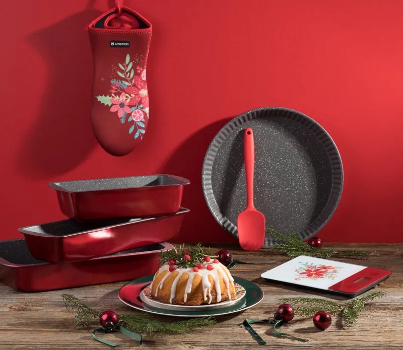 Tava copt 37x25cm, cu invelis Non-stick, Cherry