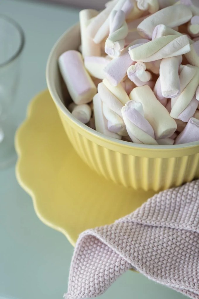 Boluri ceramice galbene MYNTE LEMONADE, set 3 buc.