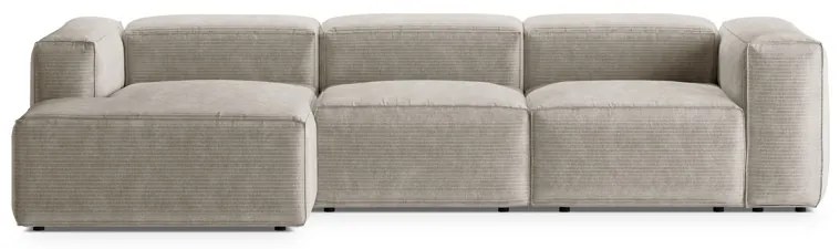 Coltar 3 locuri Bergamo velur reiat L304 cm