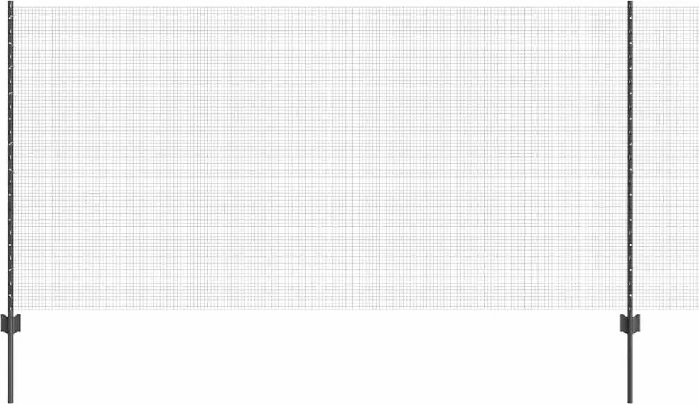 vidaXL Gard cu Stâlp Gri 1,2 x 10 m Oțel și PVC