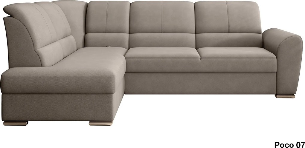 Colțar lemn masiv Extensibil Samara 270x186cm Ladă Depozitare Personalizabil - Loco 04, Dreapta