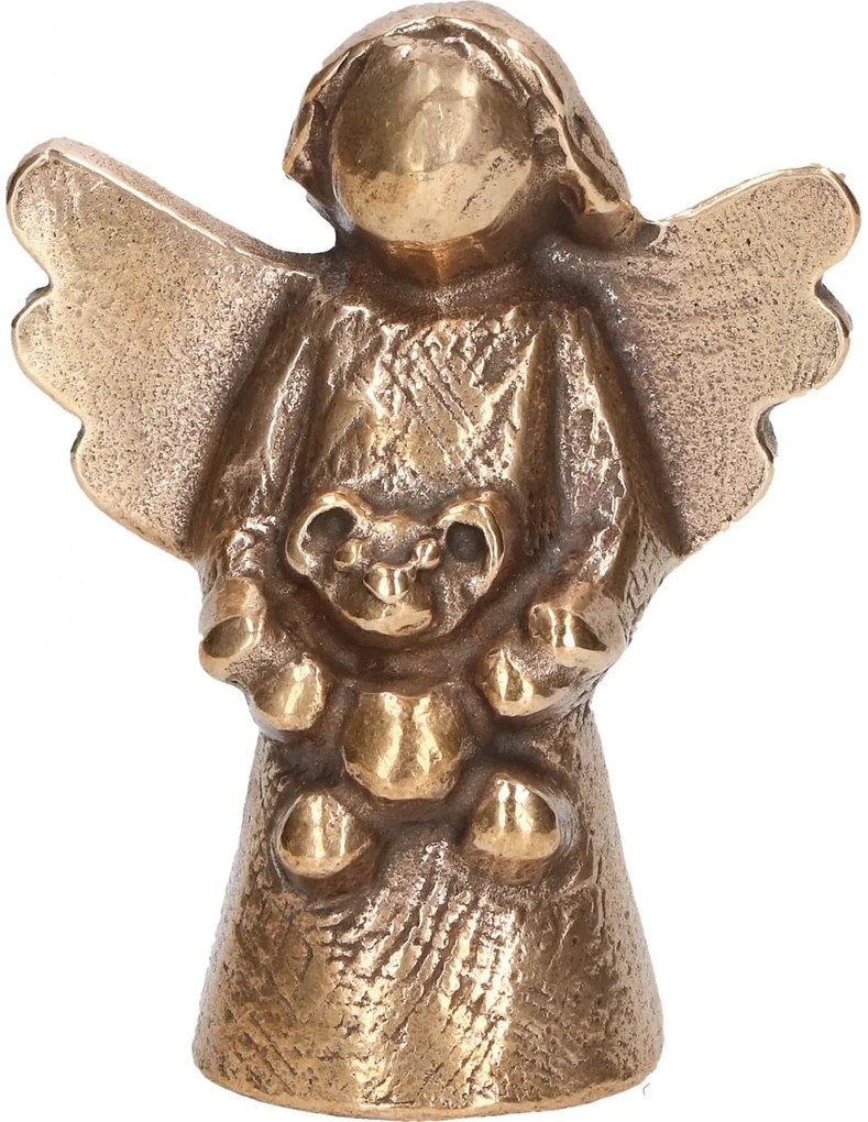 Statueta bronz "Ingeras cu ursulet"