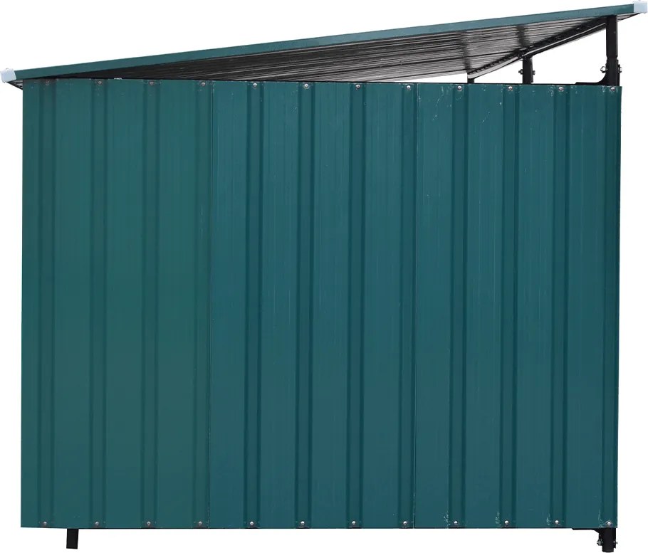 Volieră pentru câine, 256x125x100 cm, de culoare verde închis, DOGNY TYP 6