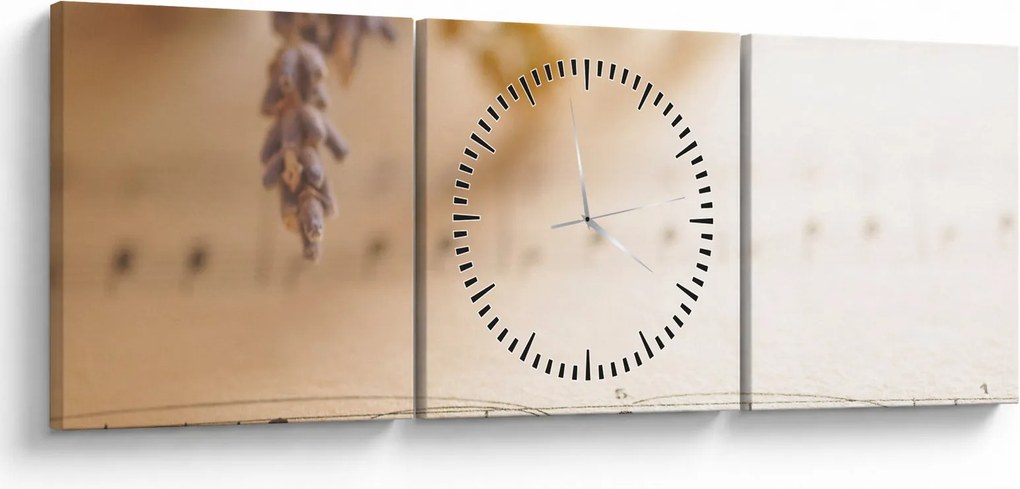 Tablou - Cântec (cu ceas) (90x30 cm)