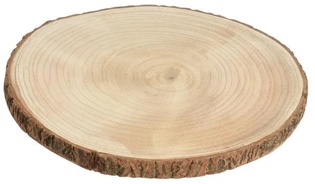 Platou Wood din lemn de paulownia 30 cm