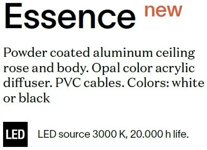 Lustra LED moderna design liniar ESSENCE SP 20W NERO