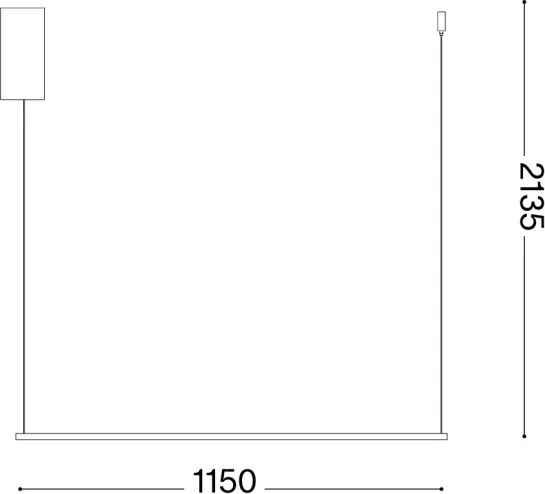 Ideal Lux - Lustră LED suspendată pe cablu ESSENCE LED/19W/230V 3000K CRI 90 albă