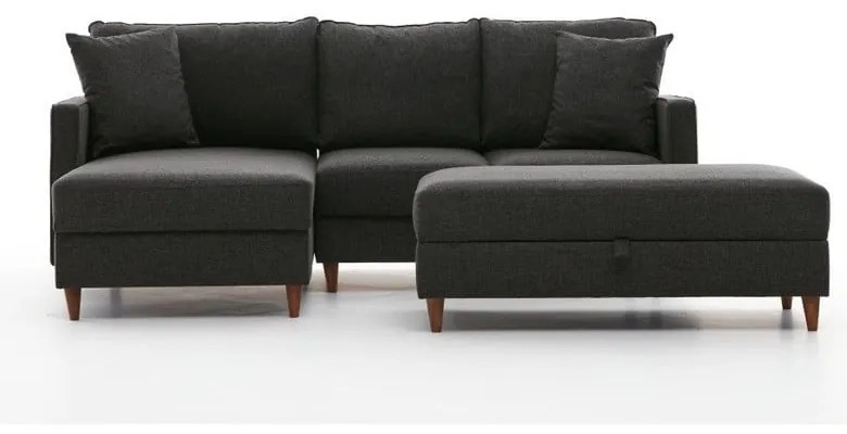 Colțar gri antracit (colț pe partea stângă ) Eva – Balcab Home