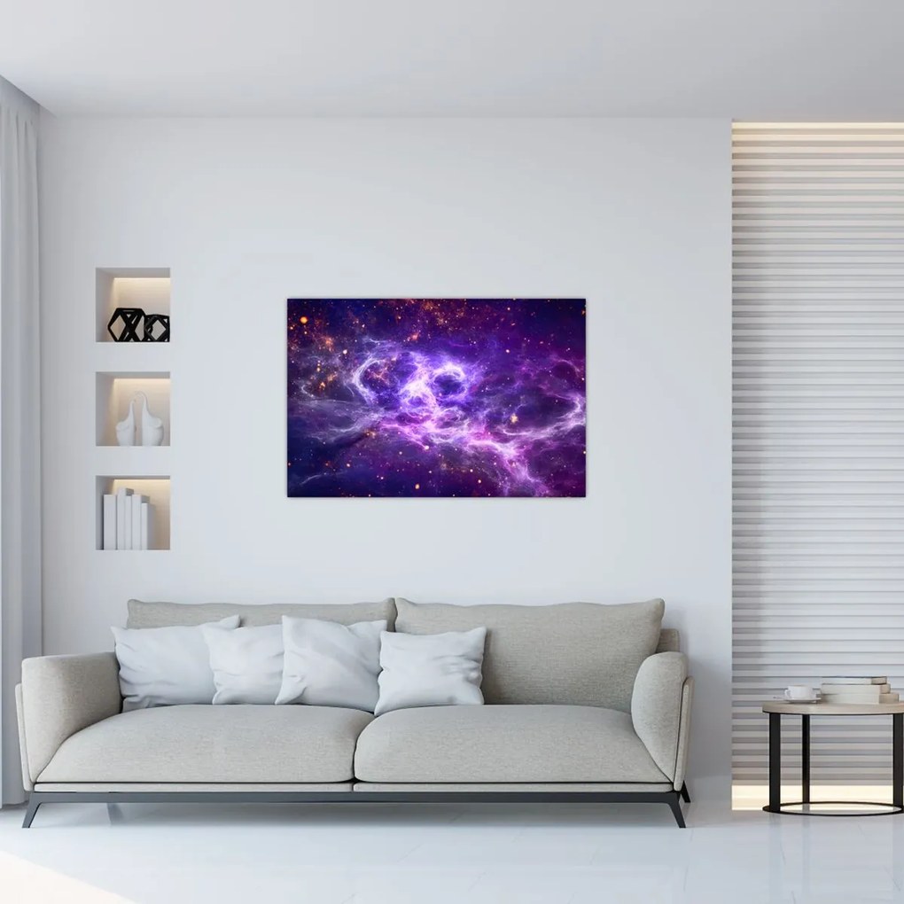 Tablou - Universul violet (90x60 cm)