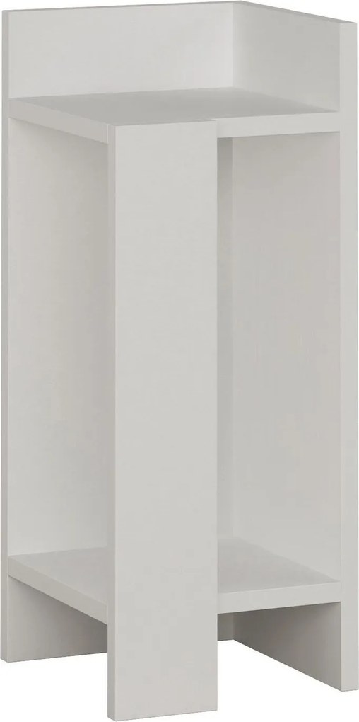 Noptiera Elos, alb, PAL, 25x27x60 cm