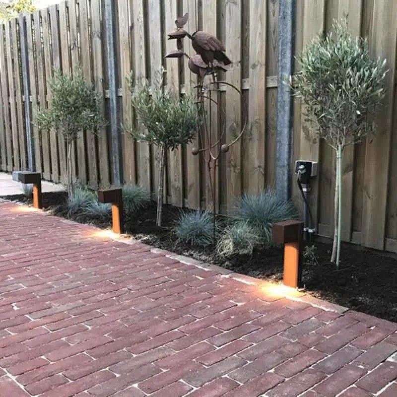 Lampă inteligentă de exterior, de podea, maro rugină, 30 cm, IP44, incl. WiFi GU10 - Baleno