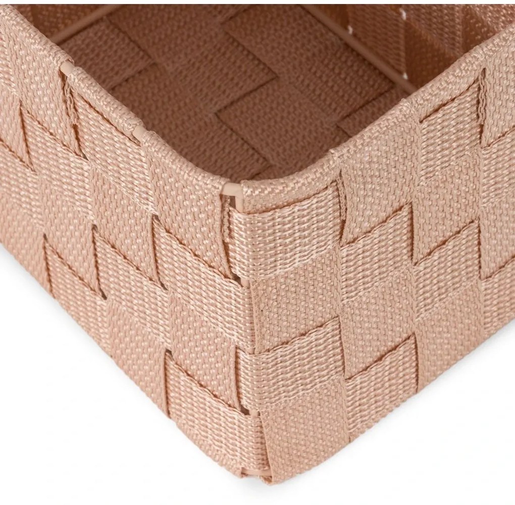 Organizator Compactor pentru sertareTEX, 19 x 14 x 13 cm, înalt, roz