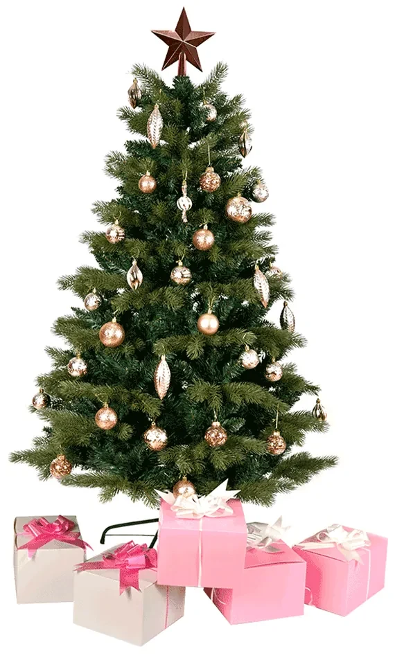 Brad de Crăciun 3D, verde, 160 cm, CHRISTMAS TIP 9