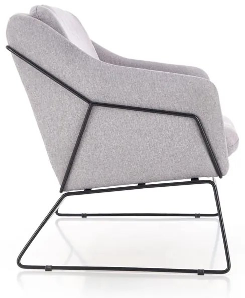 Fotoliu relaxare dublu gri deschis HAMAR 2 XL