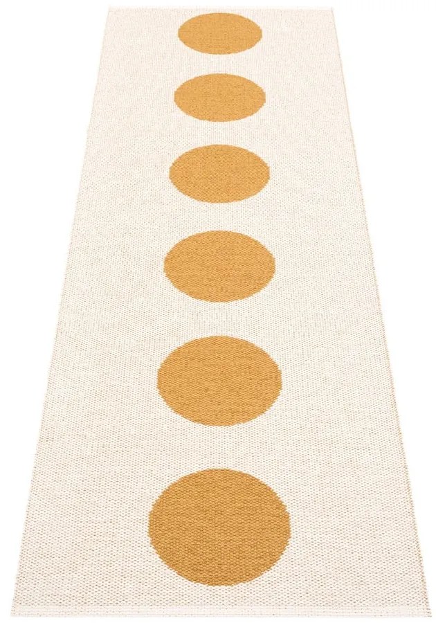 Covor tip traversă pentru interior și exterior galben ocru 70x225 cm Vera Ochre – Pappelina