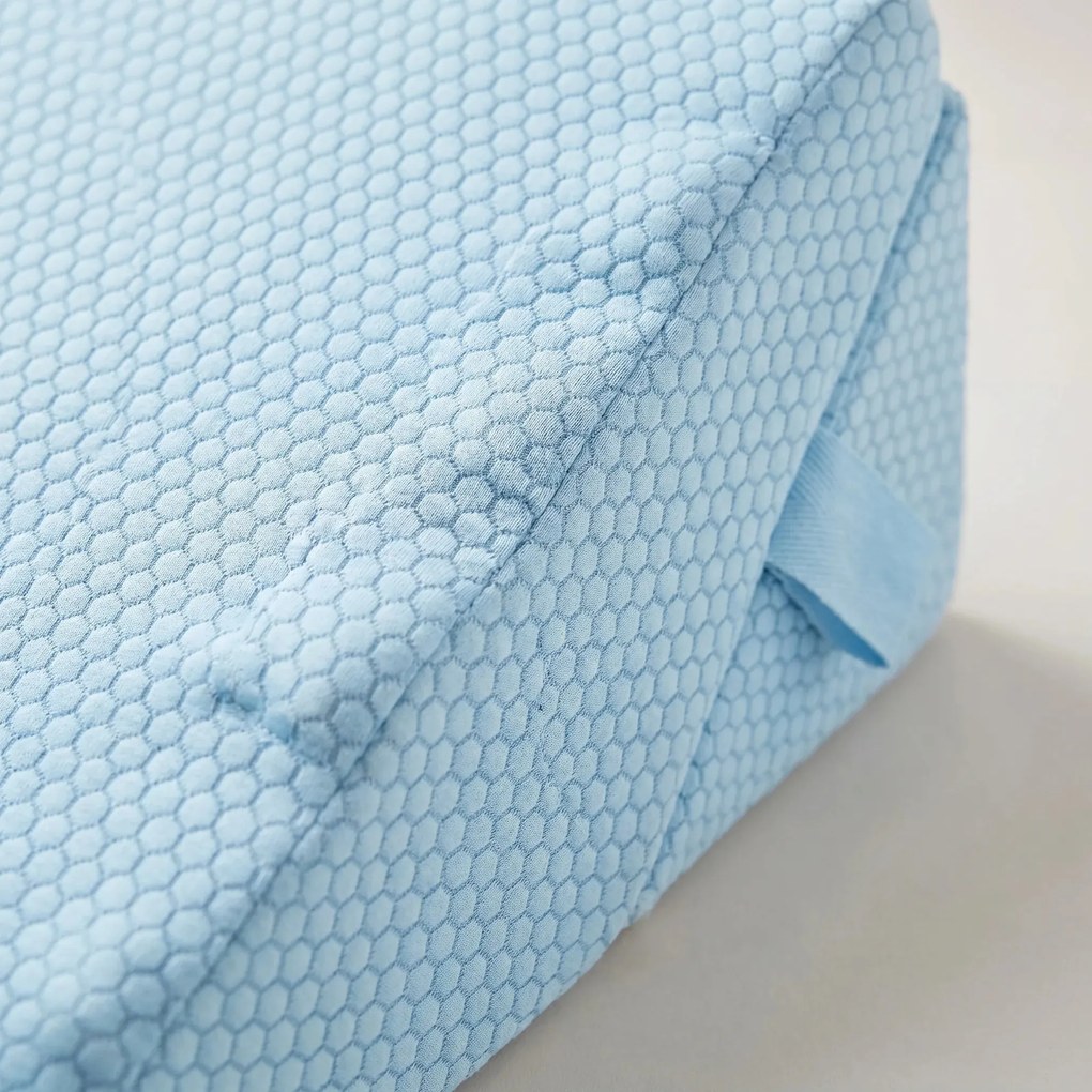 Resigilat: Perna multifunctionala 7-in-1 memory foam pliabila, Albastru deschis