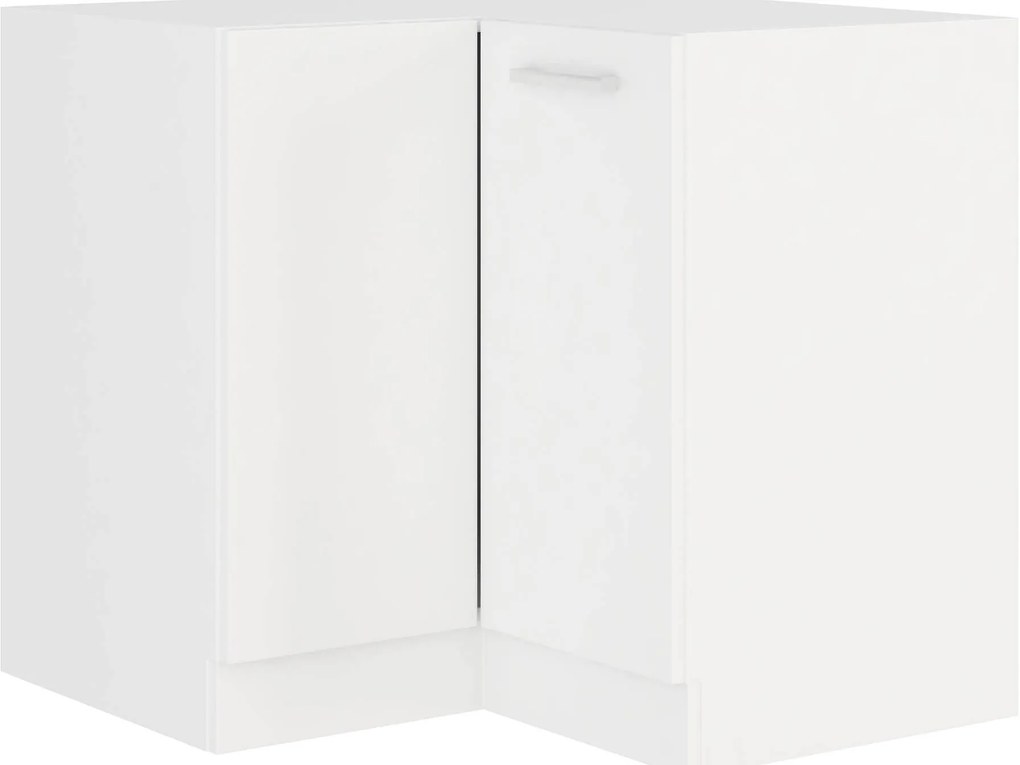 Dulap inferior de bucătărie, de colț Edris 89 x 89 DN 1F BB (alb). 1032827