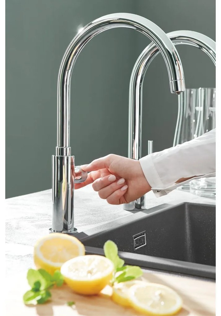 Grohe Concetto baterie bucatarie pe picior StarLight Chrome 31483002