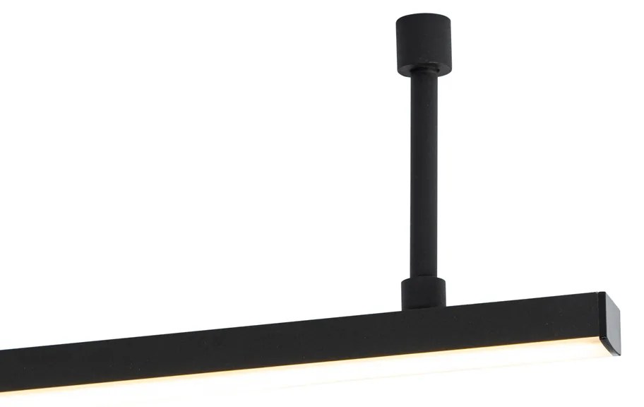 Plafoniera neagră 150,8 cm inclusiv LED reglabilă cu 3 trepte de luminozitate - Annuschka