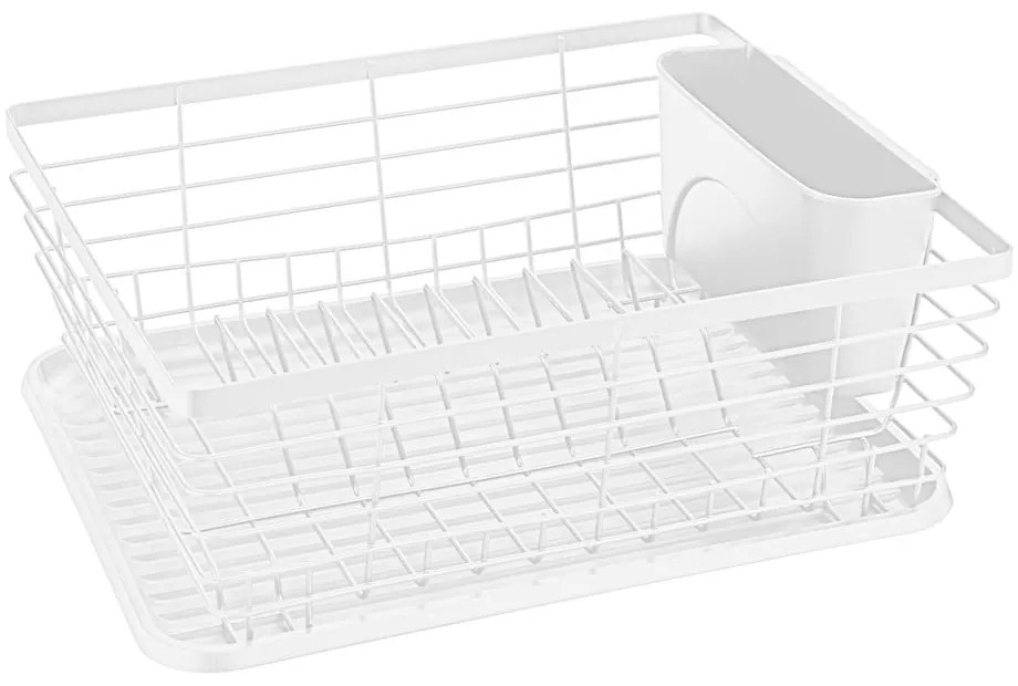 Scurgător de vase alb din metal 36x30 cm Drip – Wenko