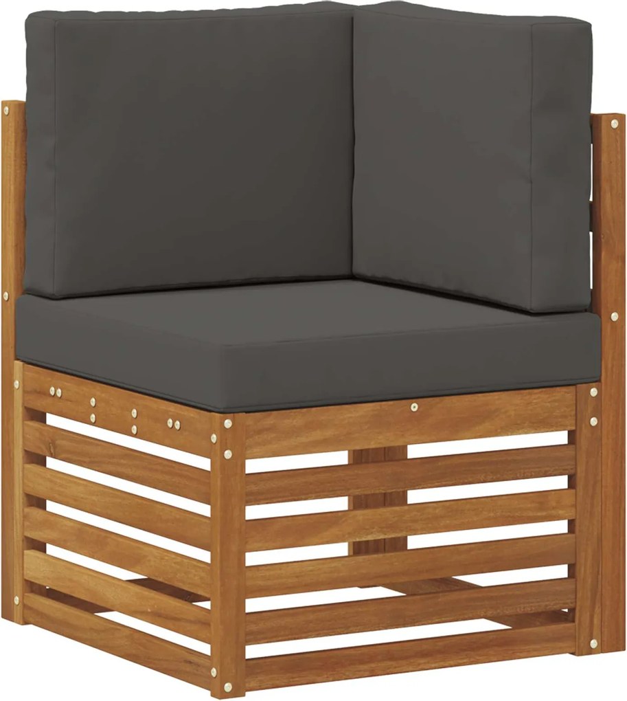 vidaXL Sofa Colțar pentru Exterior Lemn Solid de Acacia natural